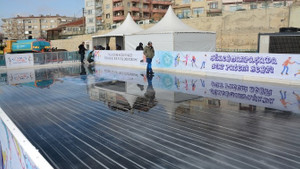 Buz pateni pisti Süleymanpaşa’da hizmete girmeye hazırlanıyor
