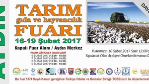 5. Aydın Tarım Gıda ve Hayvancılık Fuarı ziyaretçileriyle buluşmaya hazır
