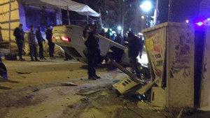 Takla atan otomobilin sürücüsü yaralandı
