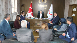 Vali Çataklı, İl Sağlık Müdürlüğü’nü ziyaret etti
