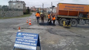 Büyükçekmece Belediyesi Fen İşleri Müdürlüğü ekipleri dur durak bilmiyor
