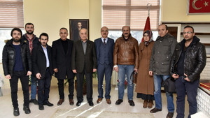 Gazetecilerden yeni Rektör Zeybek’e ziyaret
