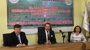 Elazığ’da basınçlı sulama sistemleri eğitimi başladı
