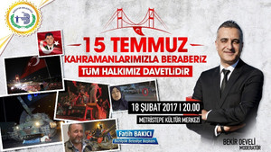 Bozüyük’te “15 Temmuz Kahramanlarımızla Beraberiz” adlı söyleşi programı düzenlenecek
