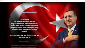 Cyber Warrior hack grubu,  Hollanda Merkez Bankasına Erdoğan’ın fotoğrafını koydu
