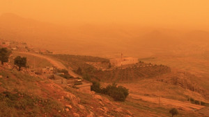 Mardin toz bulutu altında