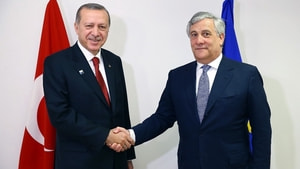 Cumhurbaşkanı Erdoğan, AP Başkanı Tajani’yi kabul etti
