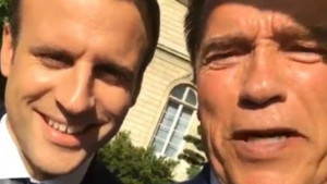 Arnold Schwarzenegger, Elysee Sarayı’nda
