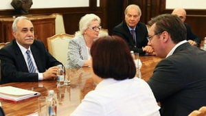 Bakan Fakıbaba, Sırbistan Cumhurbaşkanı Aleksandar Vucic ile görüştü
