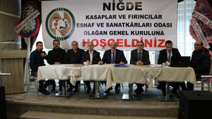 Niğde Kasaplar ve Fırıncılar Odası Genel kurulu yapıldı
