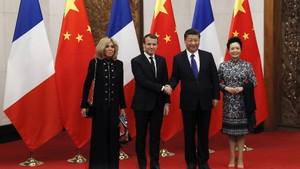 Macron ile Jinping Pekin’de bir araya geldi