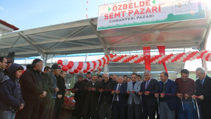 Özbelde Semt Pazarı Hizmete Açıldı
