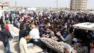 Afrin şehitleri için Cuma namazı sonrası binlerce kişiye tirit ikram edildi
