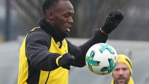 Usain Bolt, Borussia Dortmund idmanında
