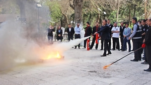 Gaziantep Öğretmenevi’nde yangın söndürme eğitimi verildi
