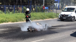 Motosiklet ve otomobil çarpıştı: 1 ölü
