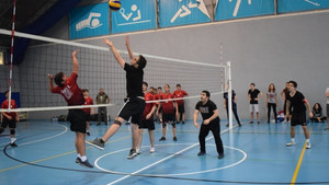 Spor şenliklerde cimnastik ve voleybol heyecanı
