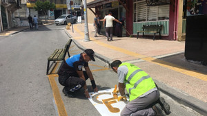 Anamur’da engelli araç park yerleri boyandı
