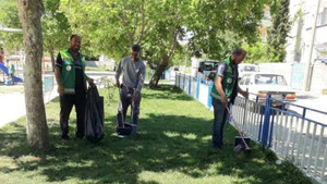 Adıyaman’da parklarda bahar bakımı
