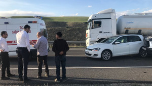 Horasan’da trafik kazası: 2 yaralı
