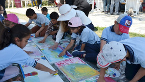 Milas’ta 50 öğrenci doğanın koynunda sanatla buluştu
