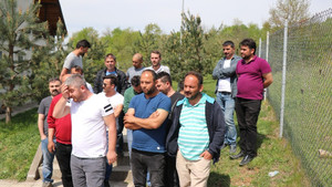 Bolu’da karayolları taşeron işçilerinden iş bırakma eylemi
