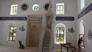 Marmaris’te Çarşı Camii’nin restorasyon çalışmasında sona gelindi