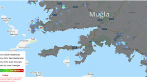 Muğla'da Koronavirüs yoğunluk haritası