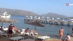 Marmaris'te sıcak hava etkisini sürdürüyor