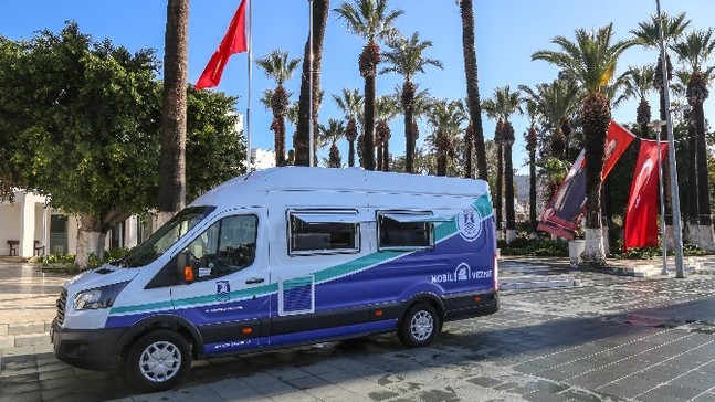 Bodrum’da mobil vezne hizmete hazır
