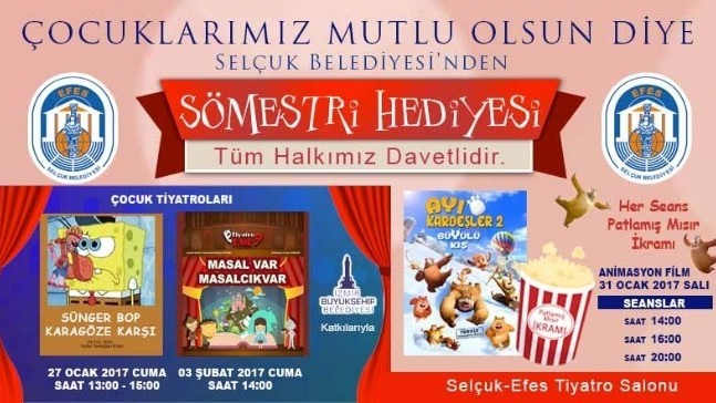 Selçuk Belediyesi’nden sömestr hediyesi
