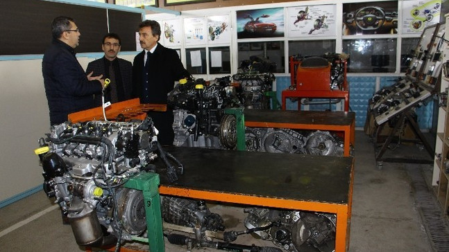 Yenişehir Meslek Lisesi’ne 2,5 milyon liralık motor atölyesi
