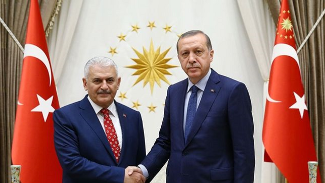 Cumhurbaşkanı Erdoğan, Başbakan Yıldırım’ı kabul etti