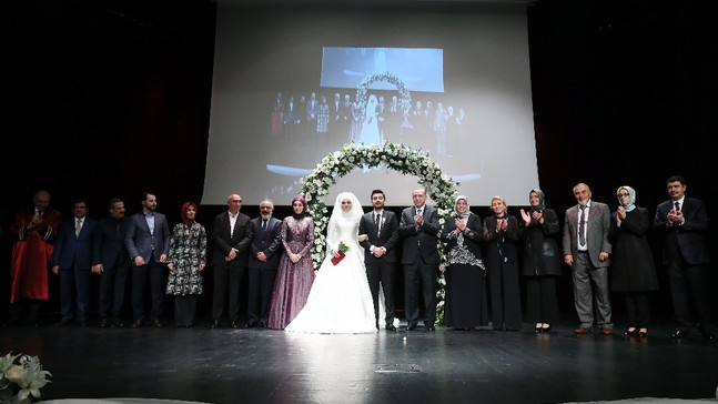 Cumhurbaşkanı Erdoğan, nikah törenine katıldı