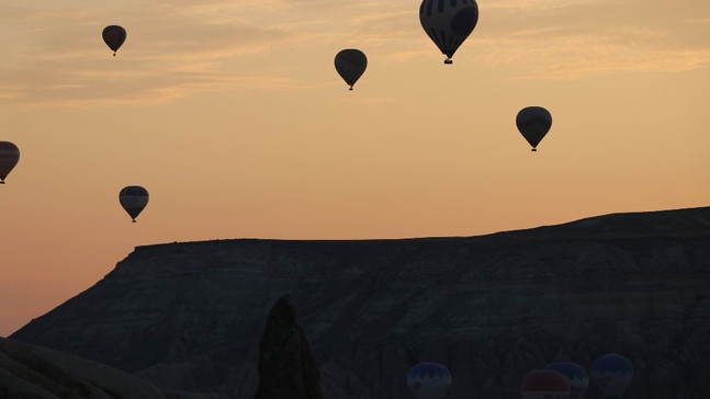 Kapadokya’da balon uçuşları iptal edildi