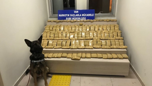 41 kilo 707 gram eroin ele geçirildi