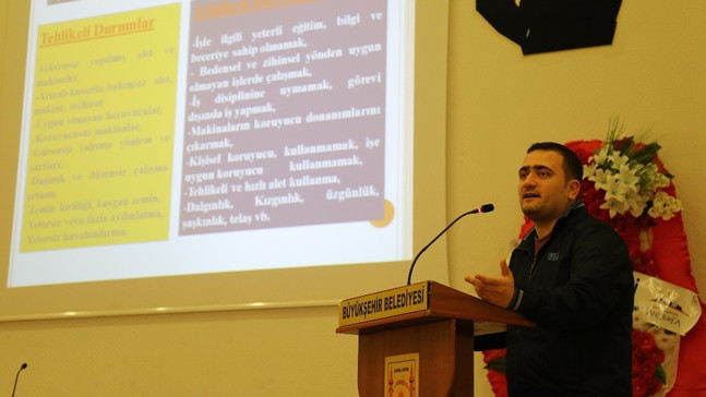 Haliliye’de temizlik işçilerine iş sağlığı ve güvenliği eğitimi
