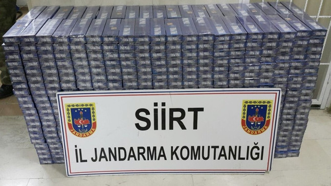 Siirt’te 31 bin paket kaçak sigara ele geçirildi
