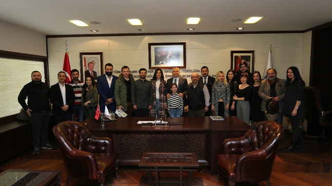 Sinemacılardan Başkan Zolan’a ziyaret
