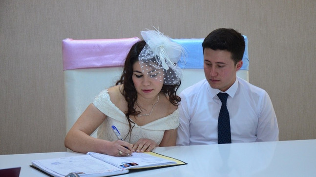 Belediye Nikah Salonu’nda çifte mutluluk
