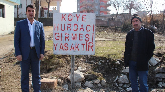 Bu köye ‘hurdacıların’ girmesi yasak
