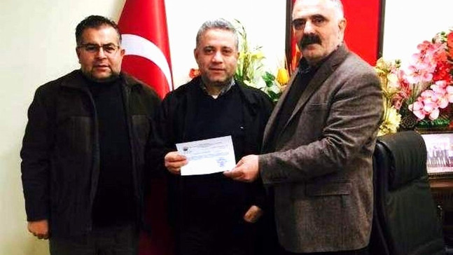 Nazilli’da esnaf kooperatifinden işyeri yanan esnafa destek
