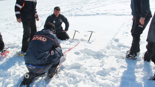 AFAD’tan eksi 20 derece soğukta tatbikat
