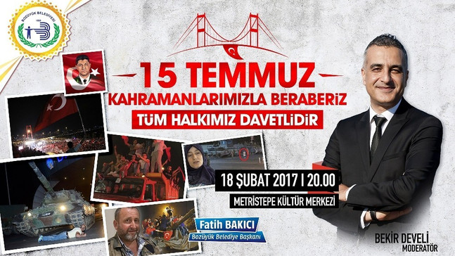 Bozüyük’te “15 Temmuz Kahramanlarımızla Beraberiz” adlı söyleşi programı düzenlenecek
