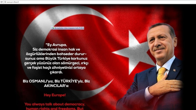 Cyber Warrior hack grubu,  Hollanda Merkez Bankasına Erdoğan’ın fotoğrafını koydu
