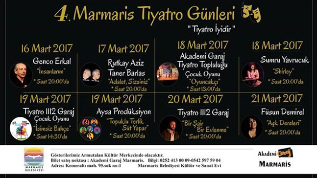 Marmaris Tiyatro Günleri başlıyor