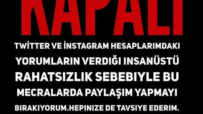 Cem Yılmaz’dan sosyal medya hesaplarını kapattı
