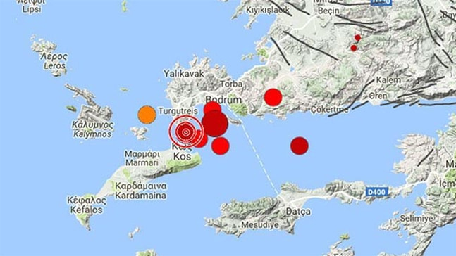 Marmaris'te 6.3 büyüklüğünde deprem!