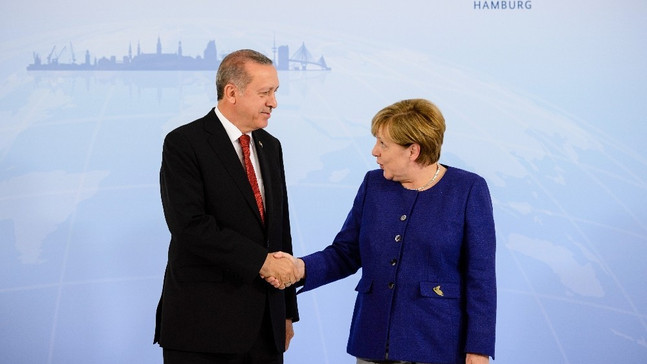 Cumhurbaşkanı Erdoğan, Merkel ile görüştü
