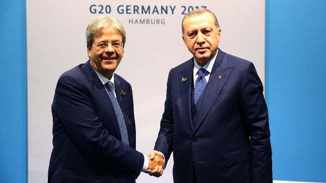 Cumhurbaşkanı Erdoğan, İtalya Başbakanı Gentiloni’yi kabul etti
